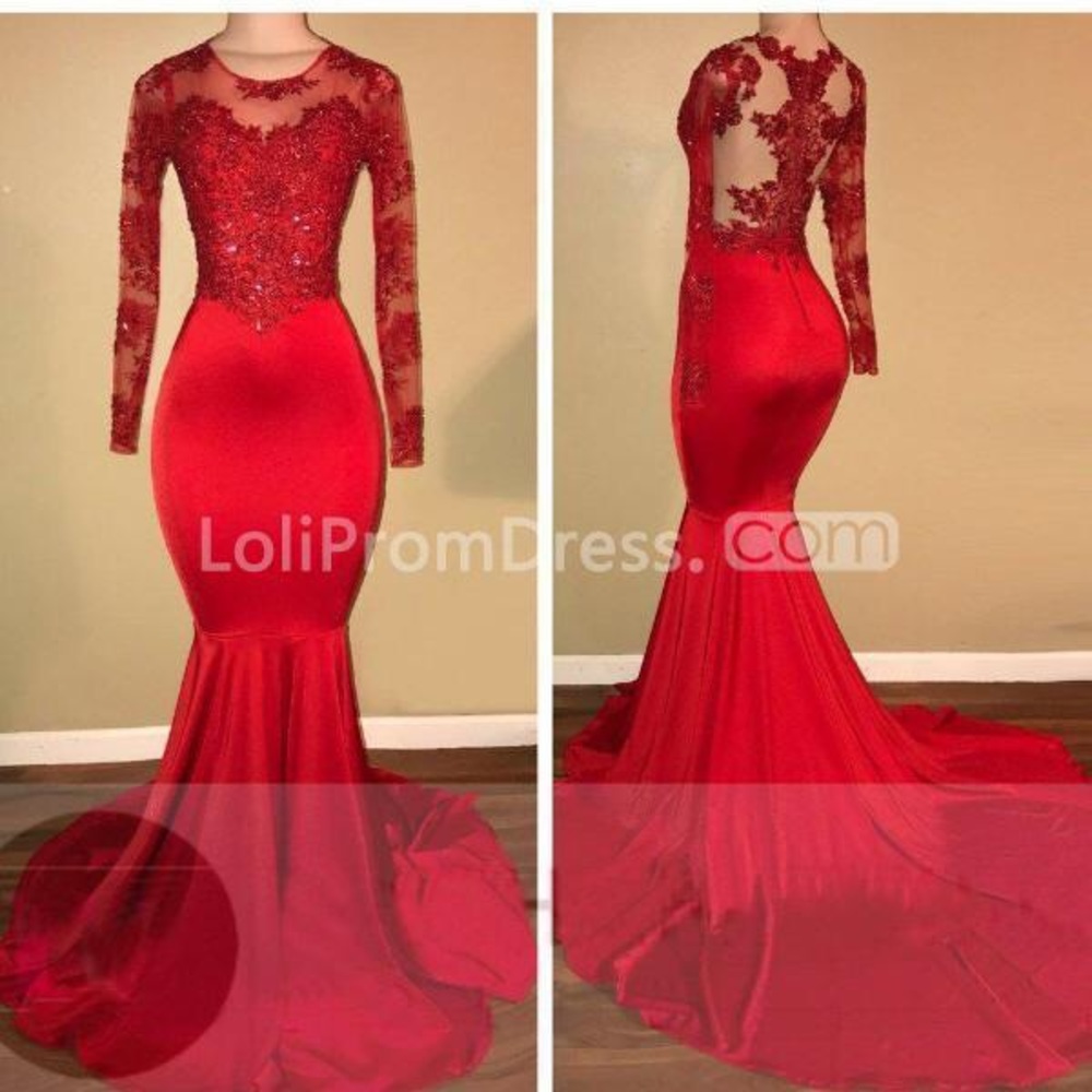 Red Mermaid Dress